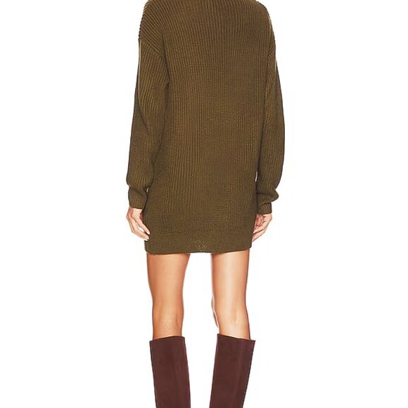 π² Superdown Sanja Sweater Dress β Forest Green β Size Small - Picture 6 of 7
